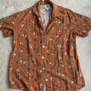 Mushroom button up Sz XS